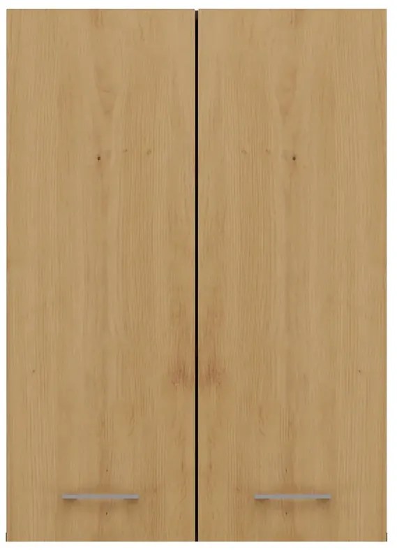 Szafka łazienkowa ścienna antracyt + dab artisan P3-S07