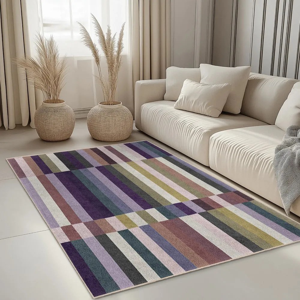 Fioletowy dywan odpowiedni do prania 80x150 cm Purple Rain – Mila Home