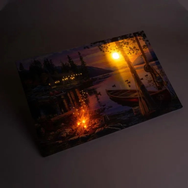 Obraz na ścianę Sunset Canada, 4 LED, 40 x 60 cm