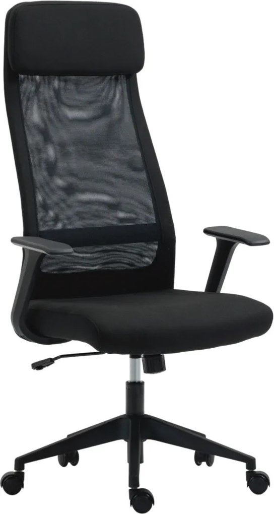 Fotel biurowy siateczkowy Hermes, kolor czarny