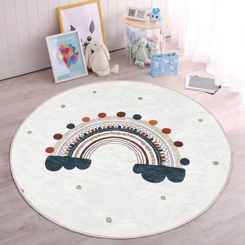 Kremowy dywan dziecięcy ø 80 cm Comfort – Mila Home