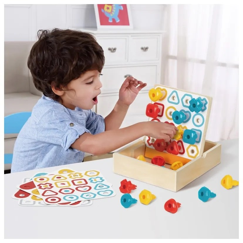Tooky toy box pudełko xxl montessori edukacyjne 7w1 sensoryczne 19-21 mies.