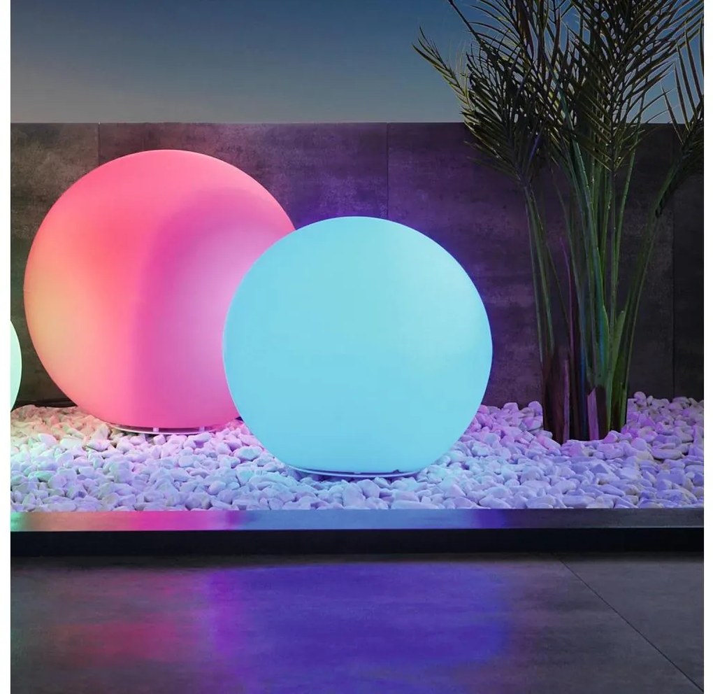 Eglo 98106 - Lampa zewnętrzna LED RGBW MONTEROLO-C 1x9W IP65 Ø390