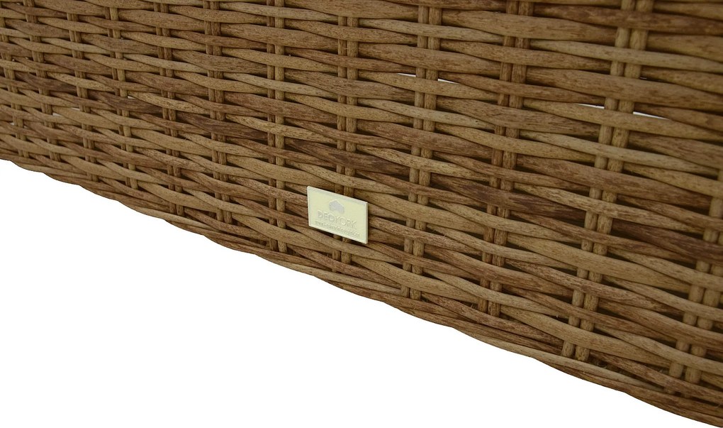 Zestaw ogrodowy rattanowy MONTE MALIBU 200 (beżowo-brązowy) 6x Krzesło ogrodowe MALIBU (beżowo-brązowe)