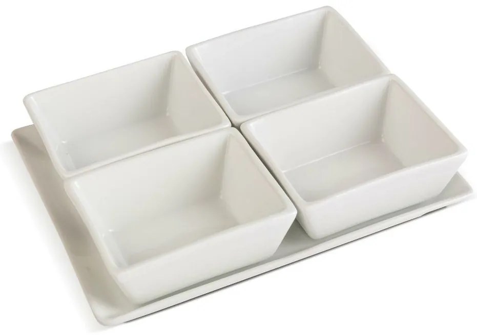 Lamart LT9220 5-częściowy zestaw misek doserwowania Dine, 20 x 15,5 cm