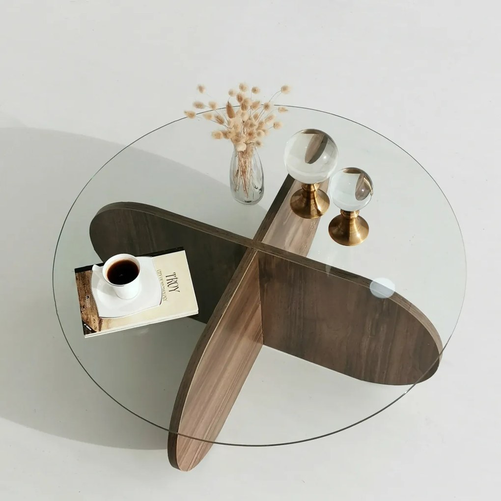 Stolik kawowy Bubble Walnut
