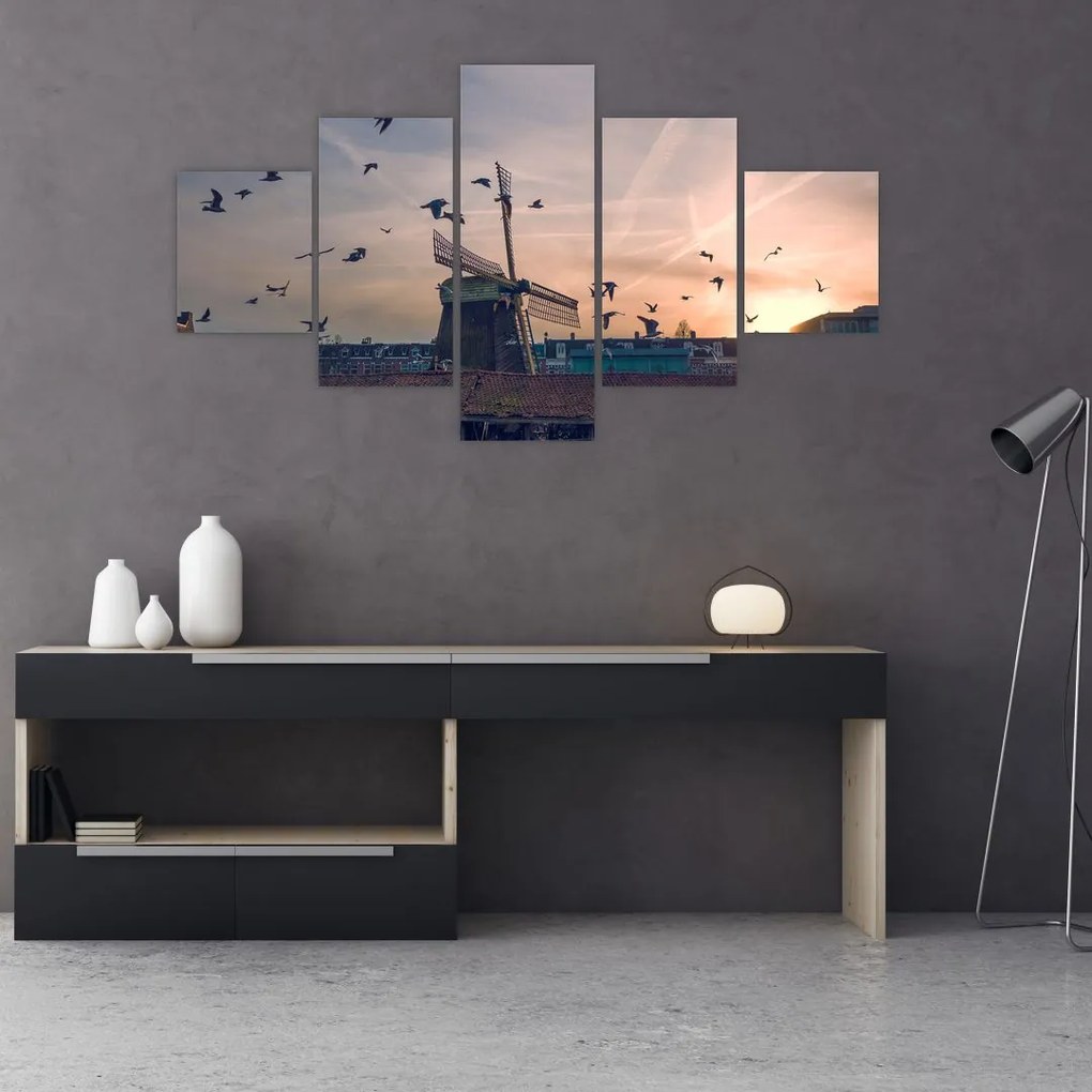 Obraz wiatraka (125x70 cm)