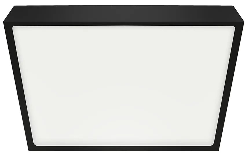 Emithor Sufitowa oprawa LED LENYS III. 27025, 19 x19 cm, 18 W, IP20/IP44, czarna, 19 x 19 cm