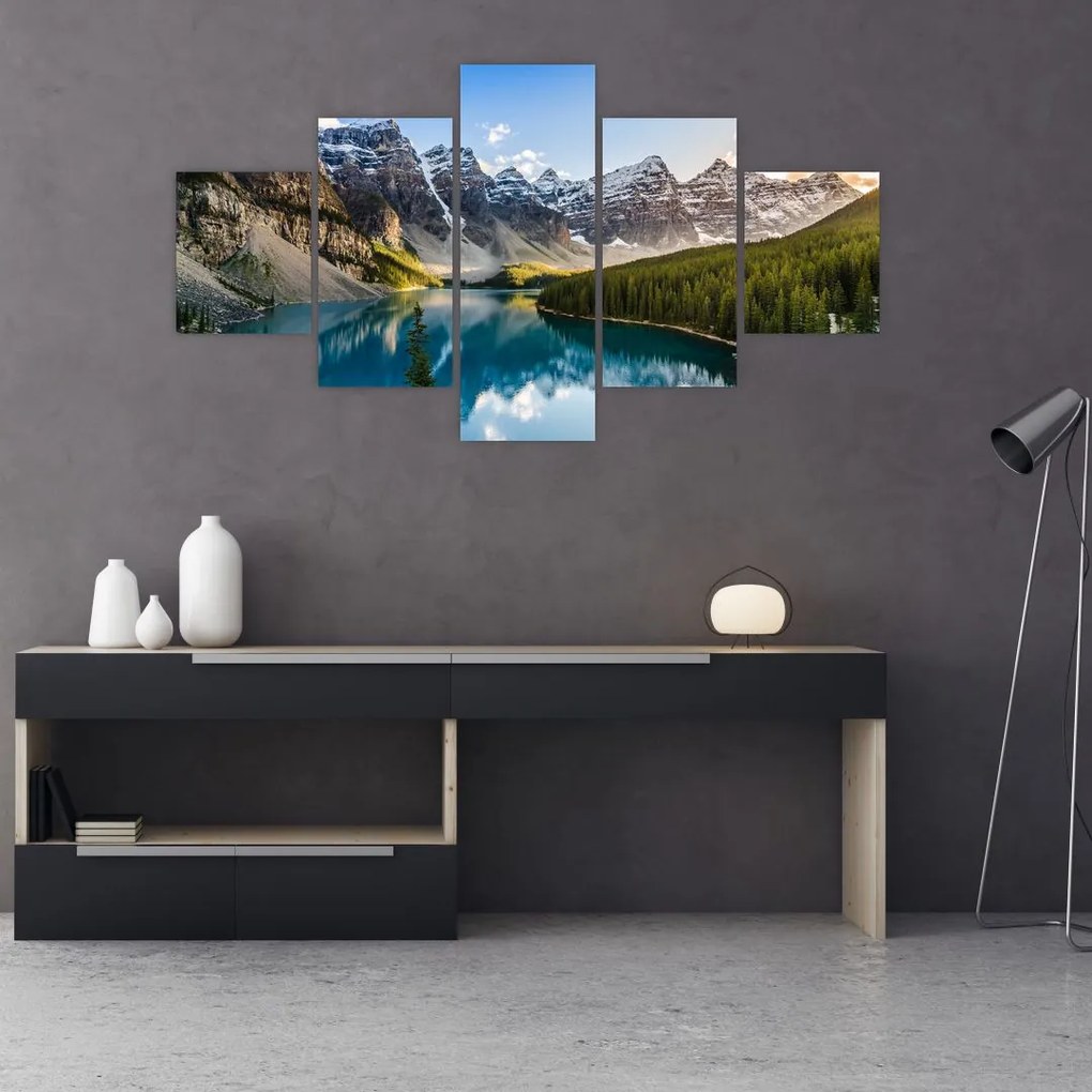 Obraz - Kanada, Park Narodowy Banff, Jezioro Moraine (125x70 cm)