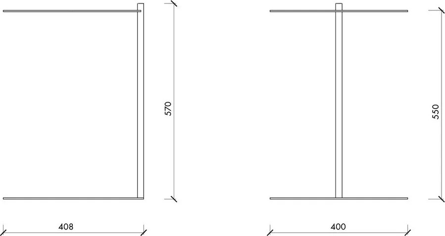 Stalowy okrągły stolik 41x40 cm Ande – noo.ma