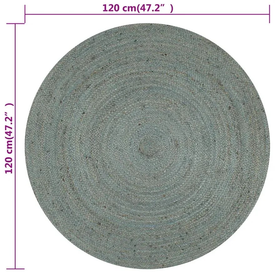 Oliwkowozielony okragły dywan 120 cm G4-G69