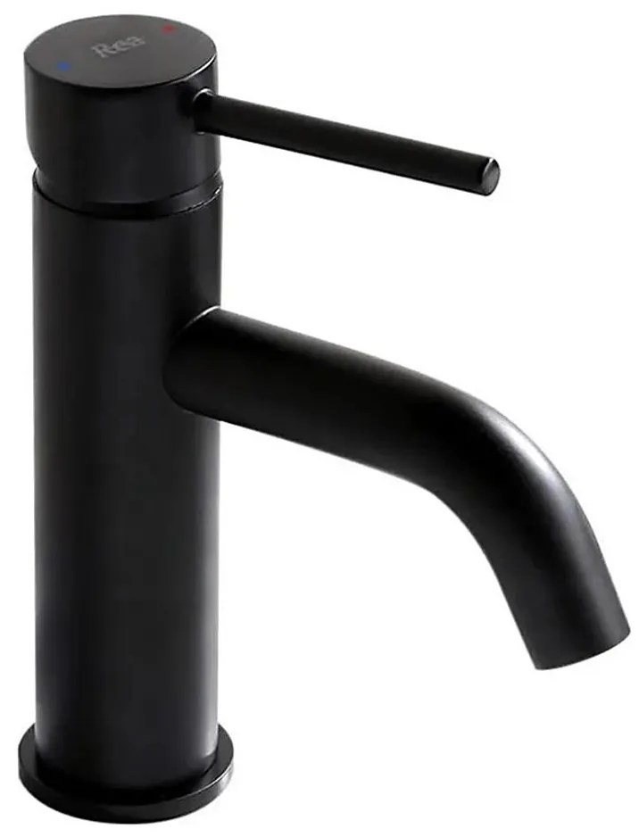 REA-B4102 - Bateria umywalkowa LUNGO 16,5 cm czarna