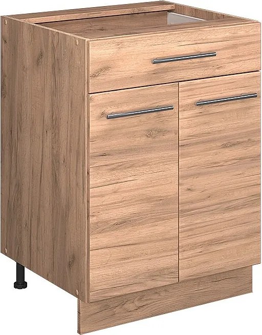 Szafka dolna do kuchni złoty dąb energetyczny 60x60x82 fame-line