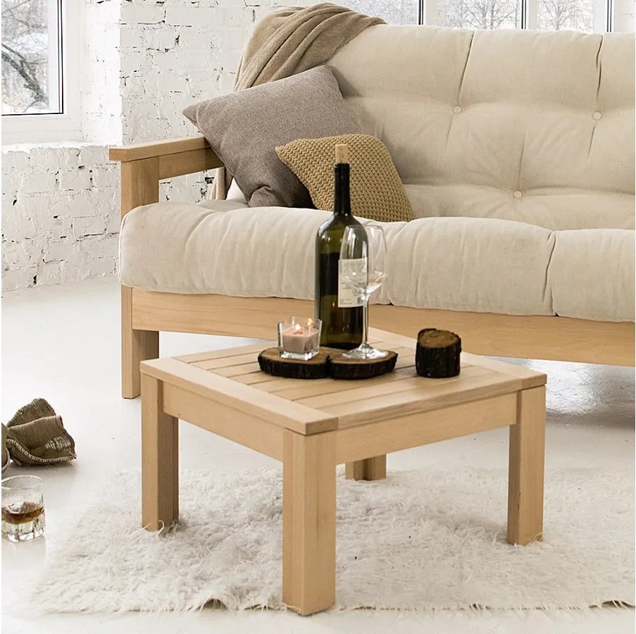 Stolik kawowy 0,51x0,51x0,3 m surowy Meksyk