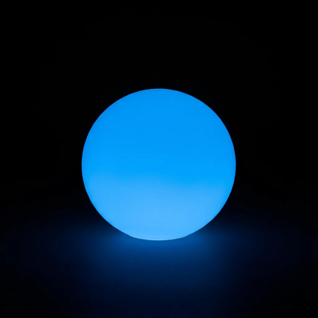 Świecąca kula LED 30 cm – 6 RGB + 3 białe