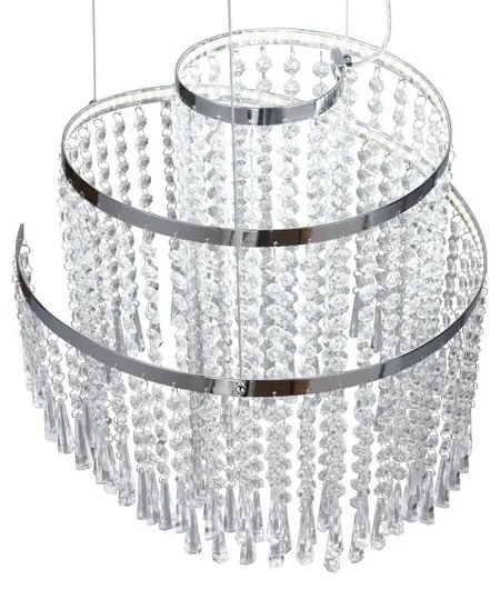Lampa wisząca LED w kolorze srebra ø 38 cm Pomp – Trio