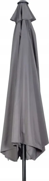 Parasol ogrodowy boczny UM016 - składany, przyścienny, szary