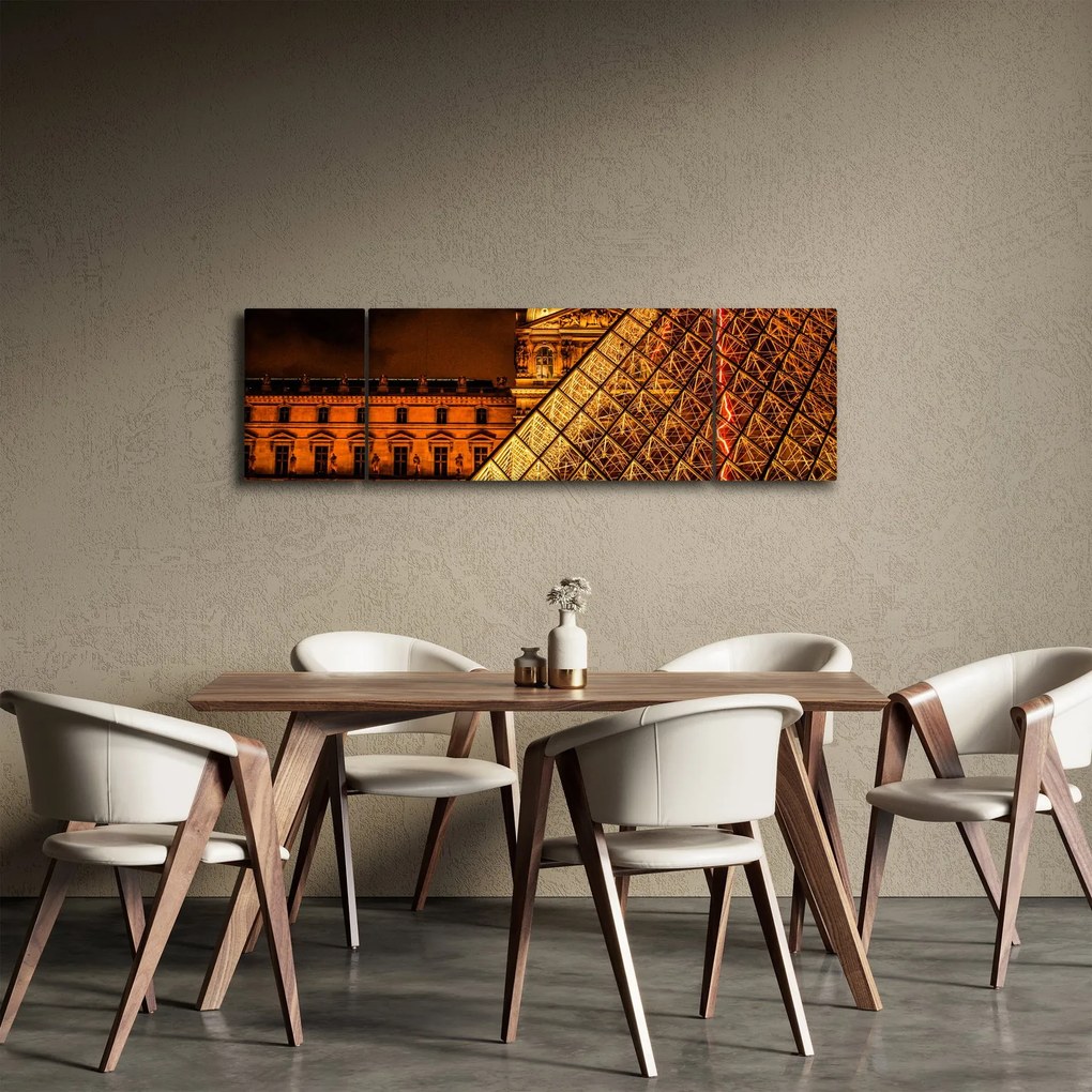 Obraz Luwru w Paryżu (170x50 cm)