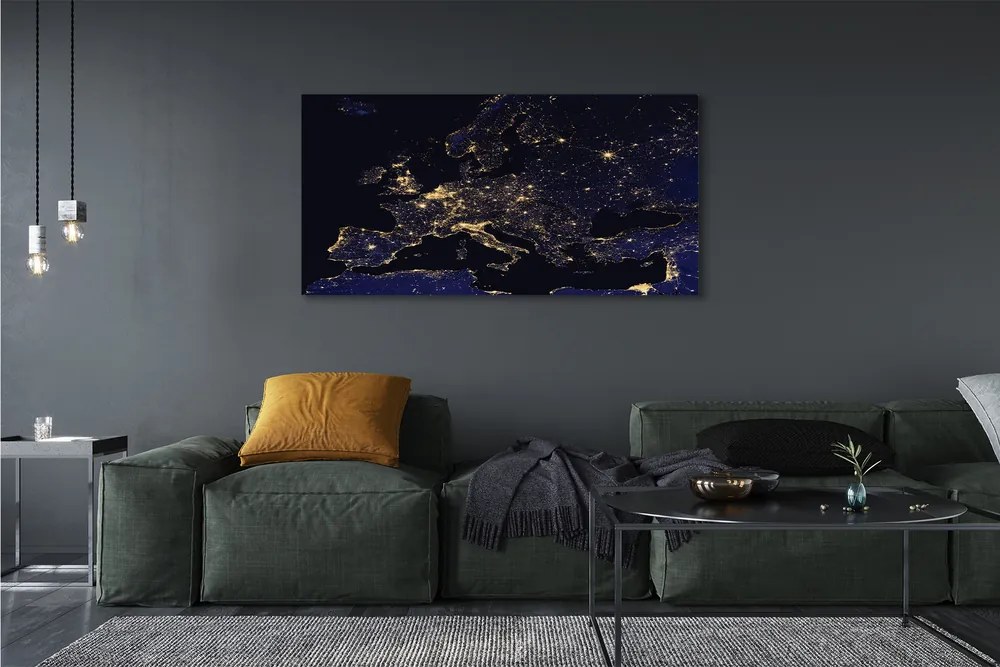 Duży obraz na płótnie Mapa Świata pod Niebem