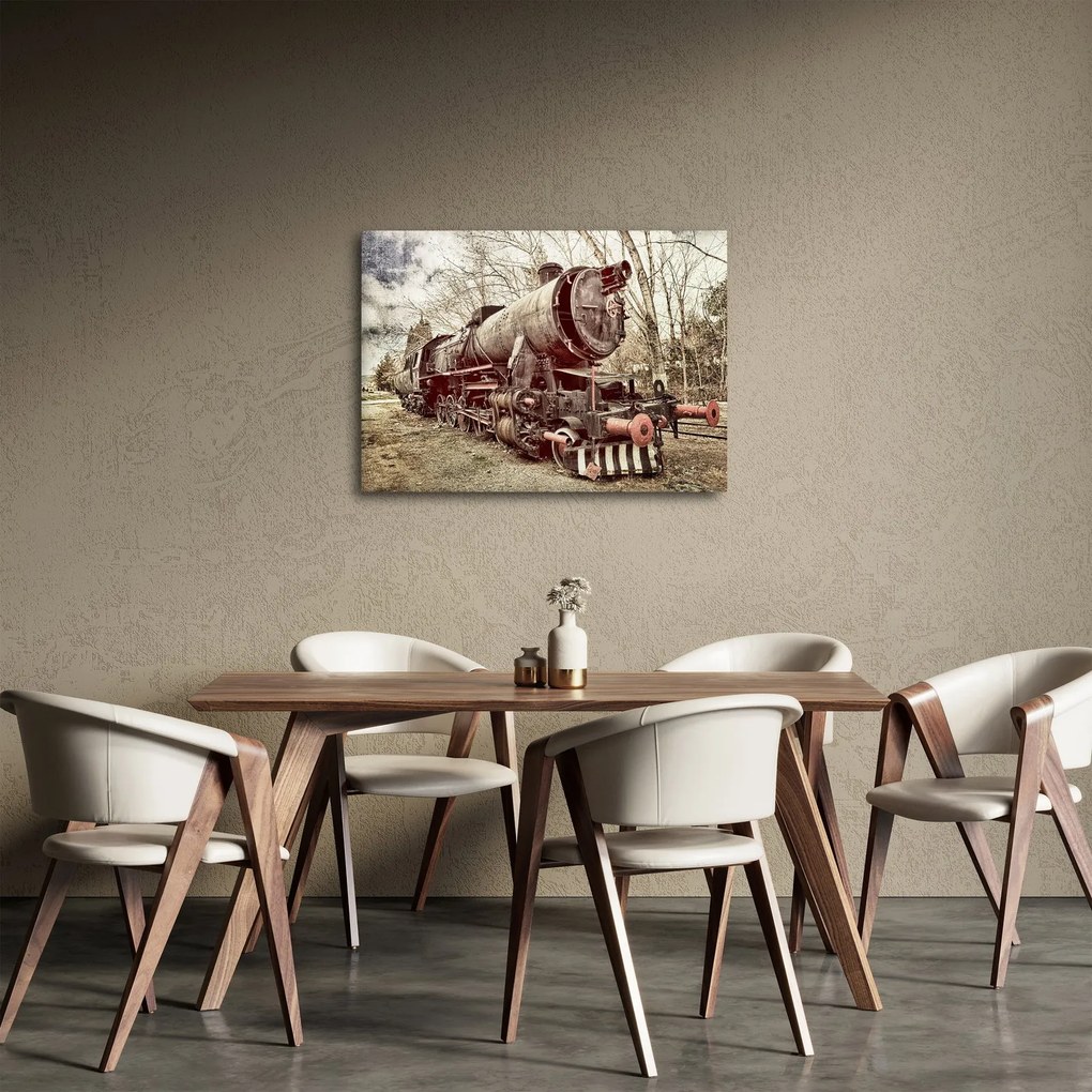 Historyczny wizerunek lokomotywy (70x50 cm)