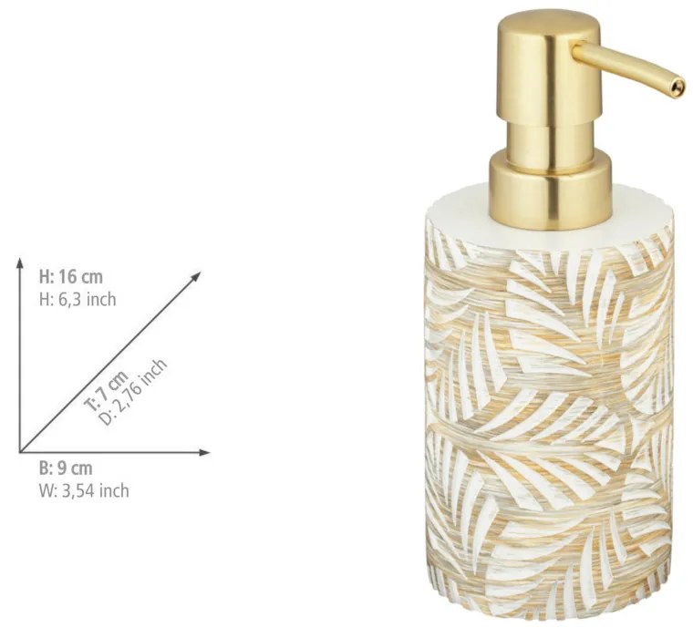 Dozownik z roślinnym wzorem TERRALBA, 200 ml