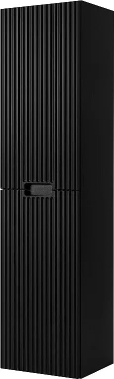 Szafka łazienkowa czarna 35 x 136 x 27 cm