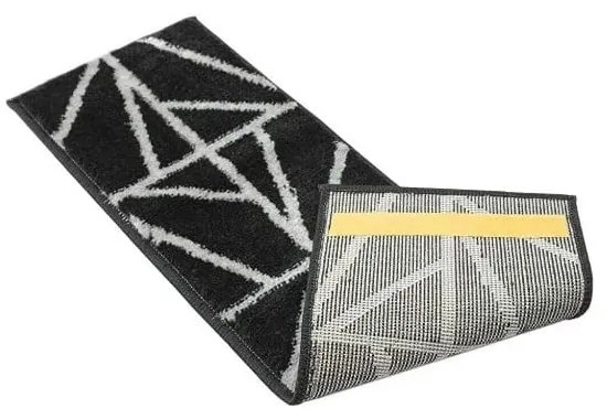 Czarne dywaniki na schody zestaw 13 szt. 22x73 cm Striped – Mila Home