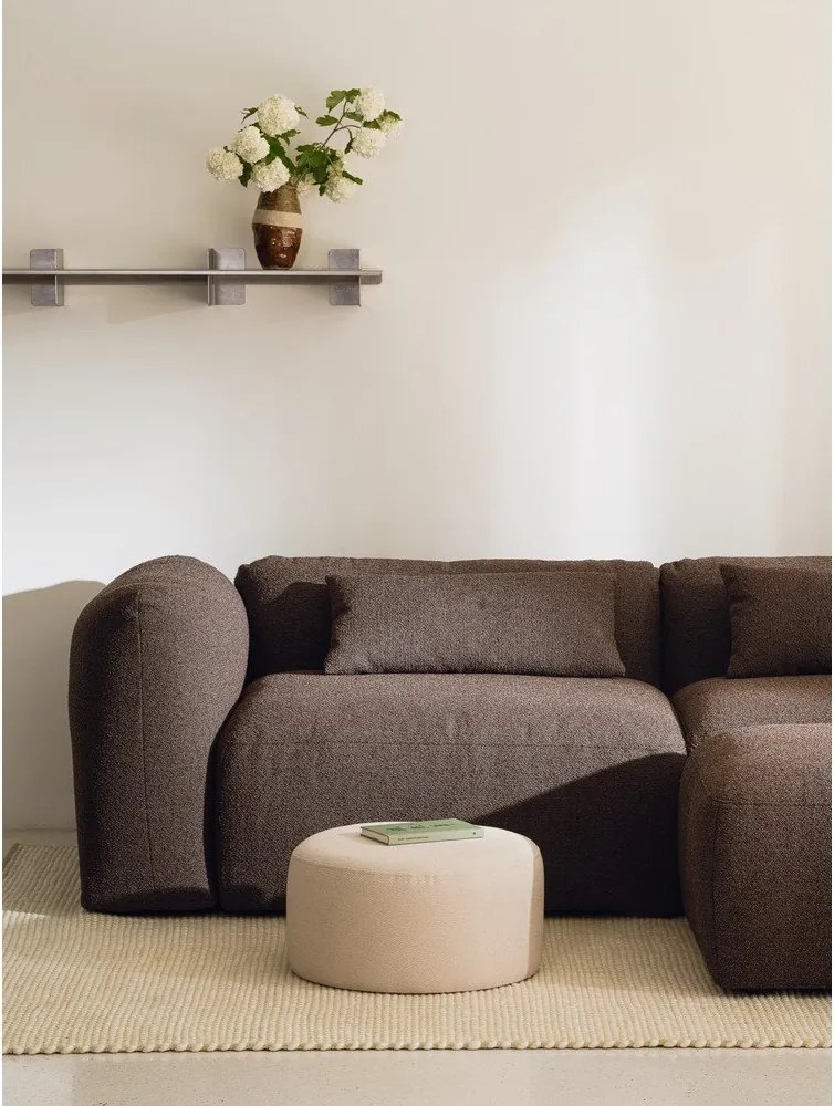 Beżowy puf Folk – noo.ma