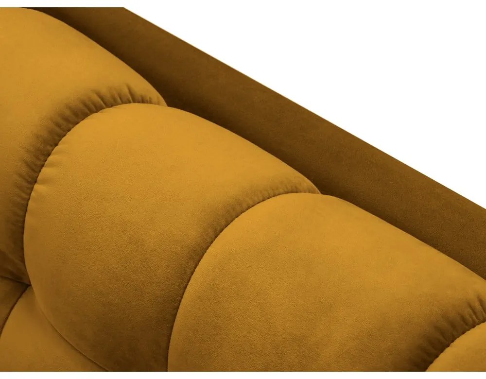 Żółta aksamitna sofa Cosmopolitan Design Bali