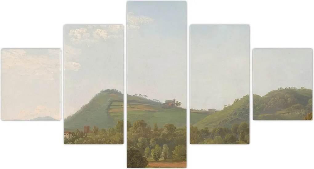Obraz - Simon Denis,  View Near Naples, reprodukcje (125x70 cm)