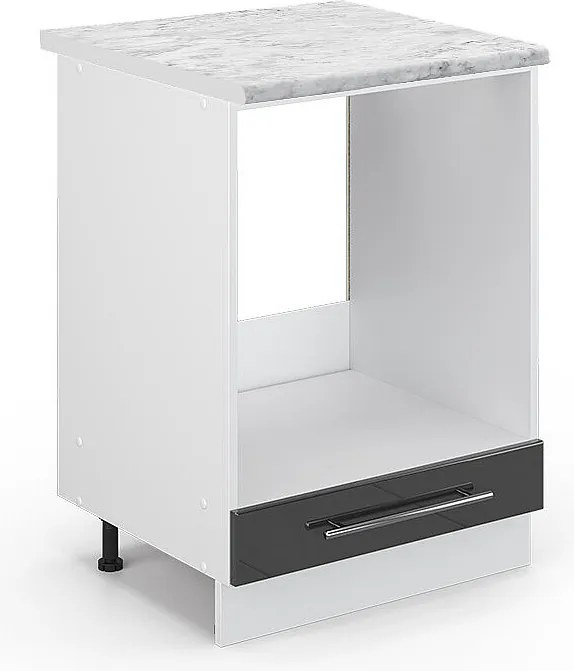 Szafka kuchenna antracyt wysoki połysk 60x60x82 fame-line