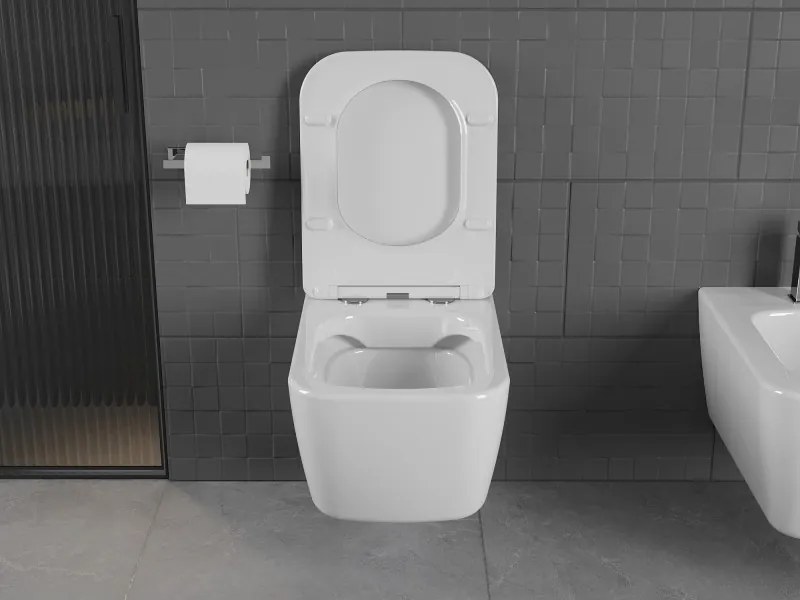 Mexen Stella miska wc Rimless, biała połysk - 3368XX00