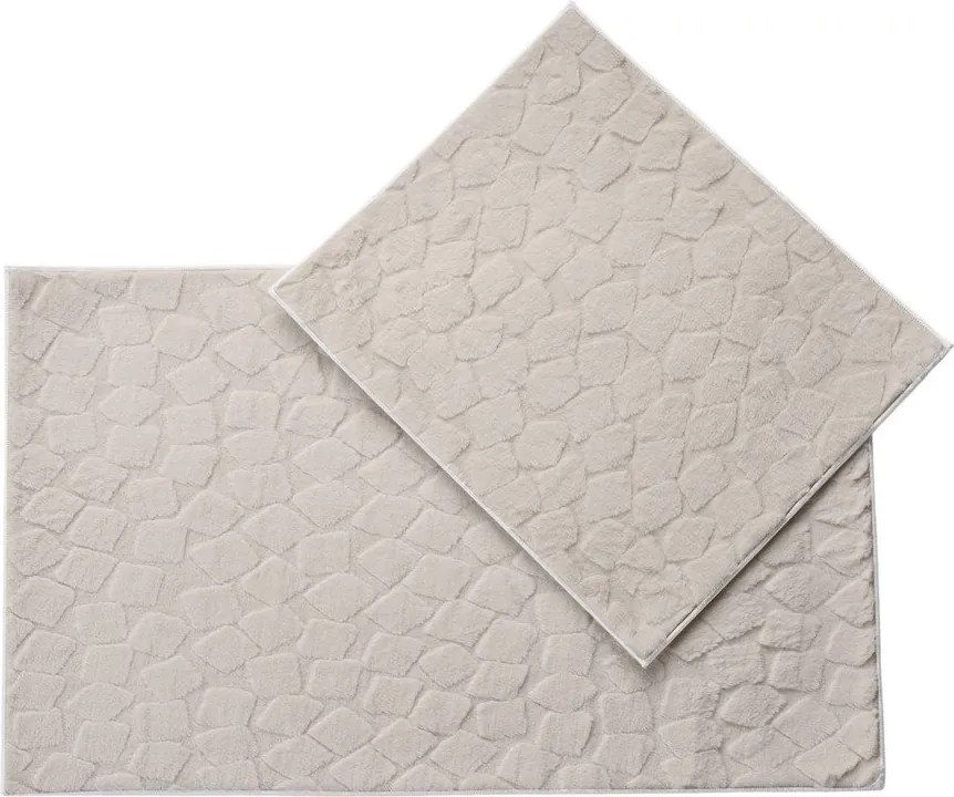 Beżowe dywaniki łazienkowe zestaw 2 szt. 60x100 cm Rabbit – Foutastic