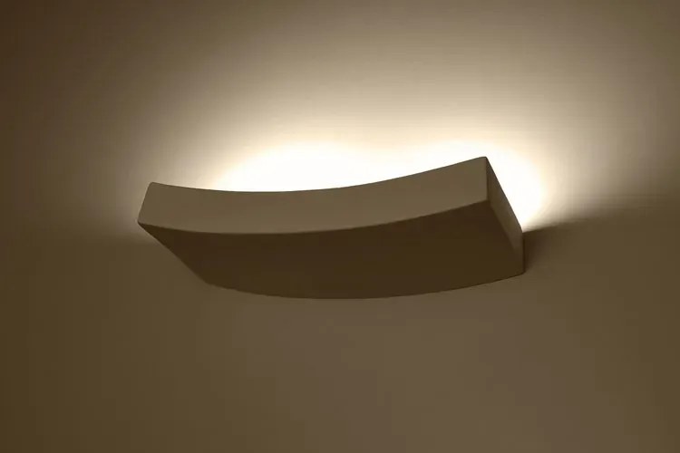 Biały minimalistyczny kinkiet ścienny - 18X EX785 D7-L86