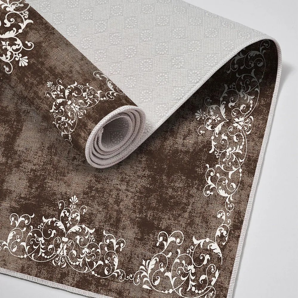 Brązowe dywaniki łazienkowe zestaw 2 szt. 60x100 cm – Foutastic