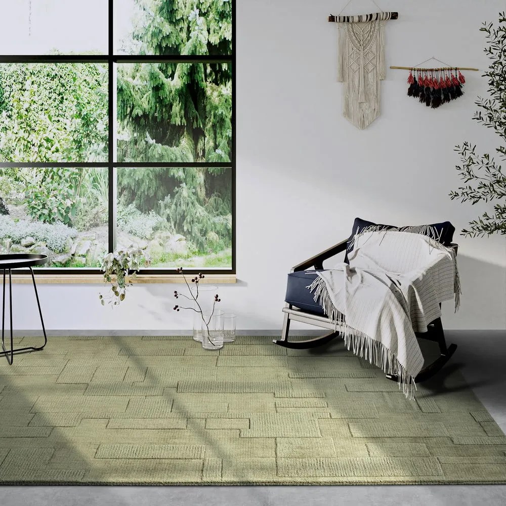 Zielony wełniany dywan tkany ręcznie 160x230 cm Wilhelmine – Villeroy&amp;Boch