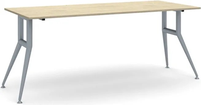 Stół konferencyjny do biura WIDE, 180x80 cm, dąb naturalny