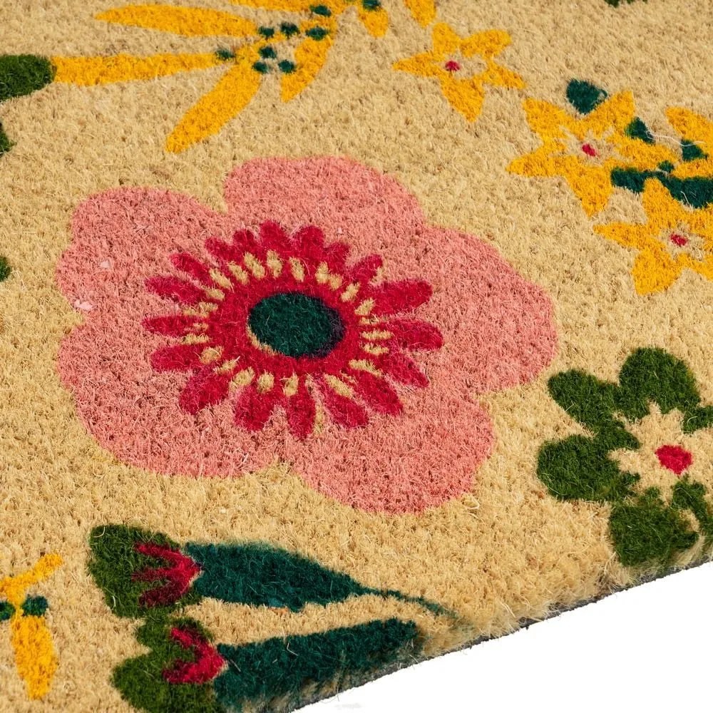 Wycieraczka z włókna kokosowego 40x60 cm Flora – Casa Selección