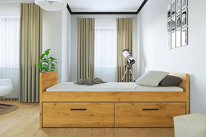 Modułowa szuflada pod łóżko dąb artisan W8-H89
