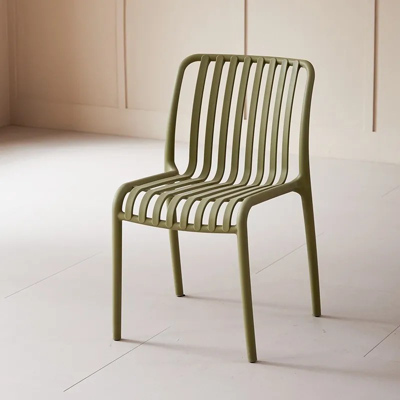 Plastowe krzesło TREGO, zielone