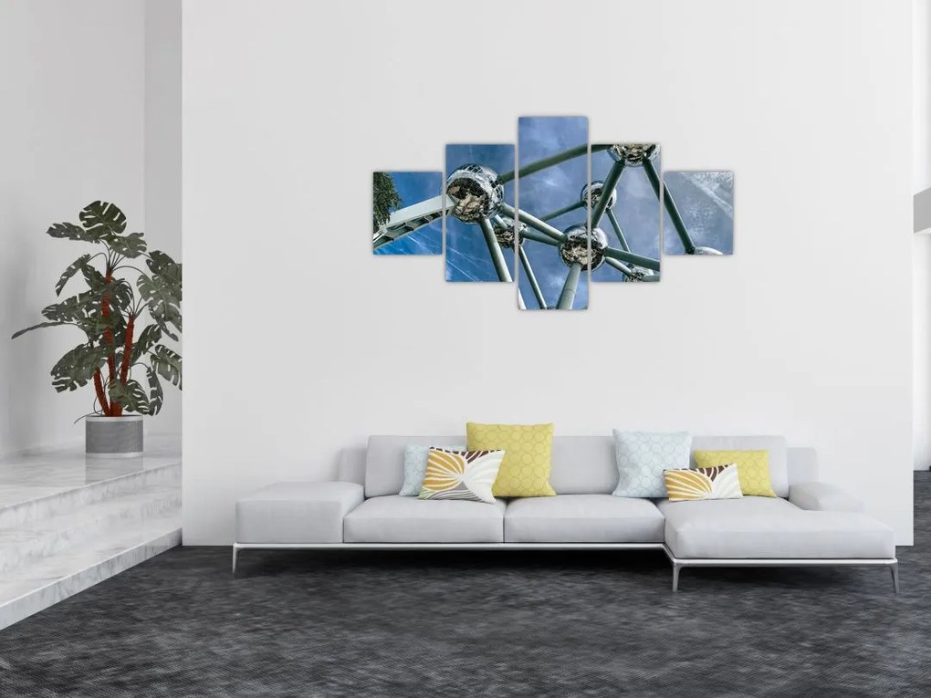 Obraz - Atomium w Brukseli (125x70 cm)