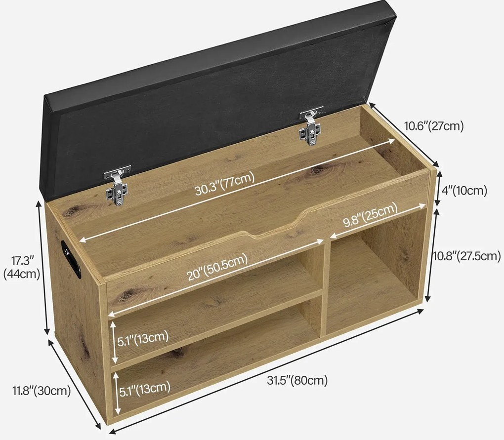 Nowoczesna szafka na buty dąb artisan - Tocador 7X