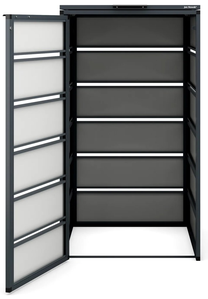 Zabudowa śmietnikowa 240L jednokomorowa, antracyt