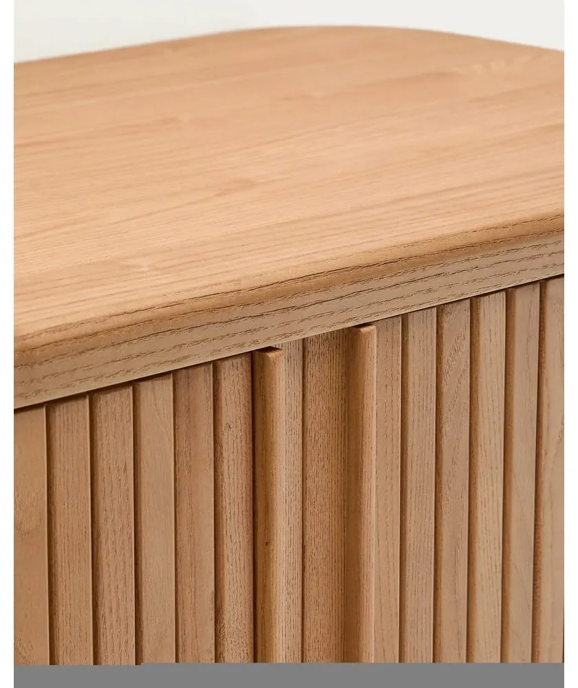 Wisząca szafka pod umywalkę w dekorze jesionu w naturalnym kolorze 90x40 cm Mailen – Kave Home