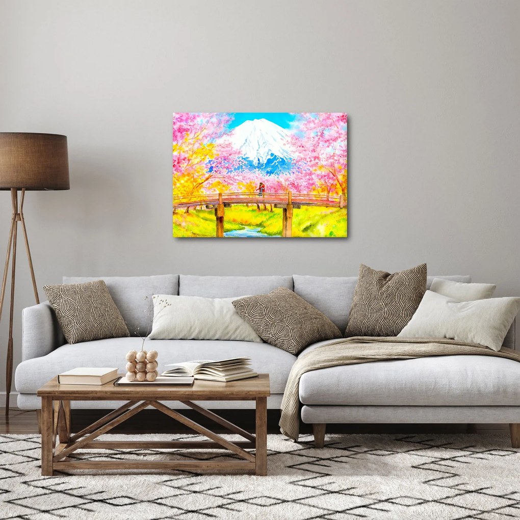 Obraz - Malowana para, akwarela (70x50 cm)