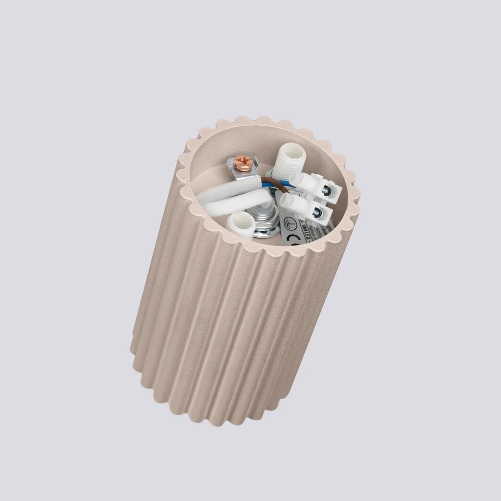 Plafon KARBON 10 taupe ryflowany SOLLUX  LIGHTING