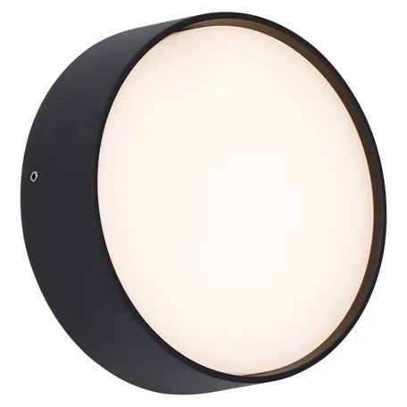 Nowoczesna lampa ścienna zewnętrzna czarna z LED IP65 - Dop