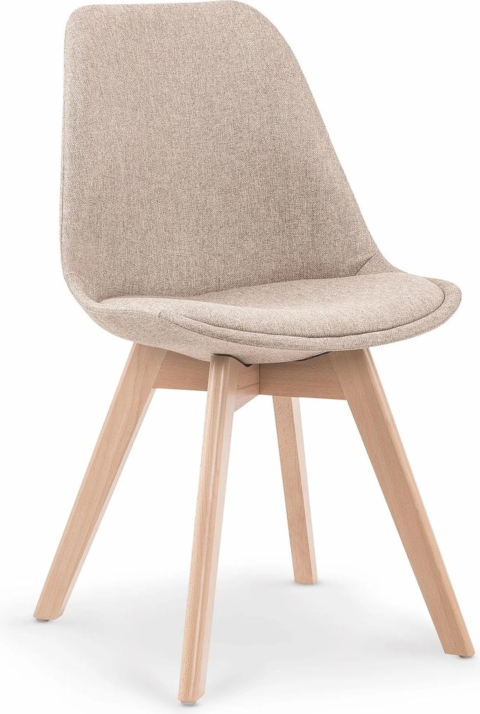 Tapicerowane krzesło na drewnianych nogach K303 Halmar