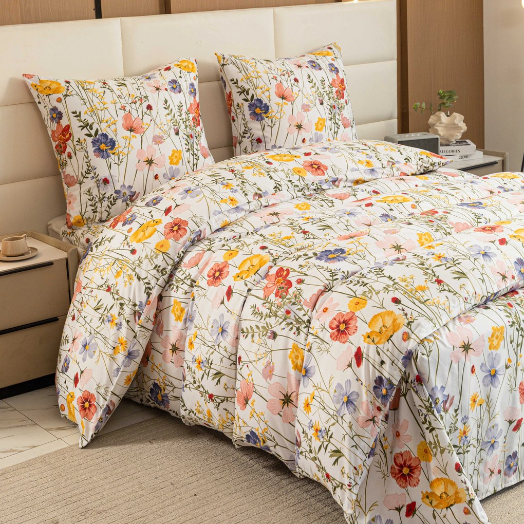 PrzytulneMieszkanie.pl PrzytulneMieszkanie.pl Pościel z mikrofibry WILDFLOWERS kolorowa Rozmiar pościeli: 70 x 90 cm | 140 x 220 cm