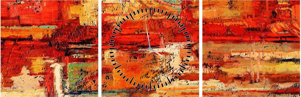 Obraz muralu (z zegarem) (90x30 cm)